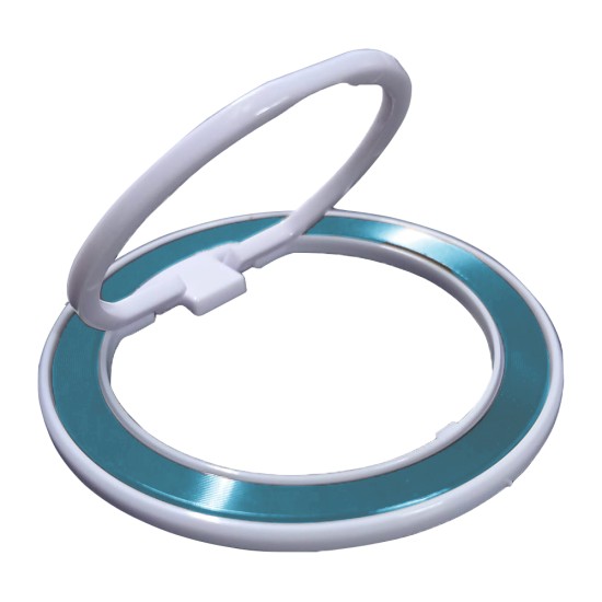 Ring Bracket for All Smartphones 360° Rotation Sea Green/White